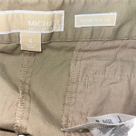 Michael Kors Gramercy Fit Tan Khaki Chino Pants Women's Size 6 - Picture 6 of 7